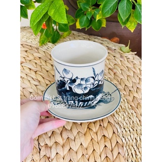 Cốc uống trà men dạn bát tràng