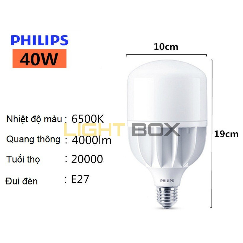 Bóng đèn LED Trụ Công Suất Cao Philips 40W E27