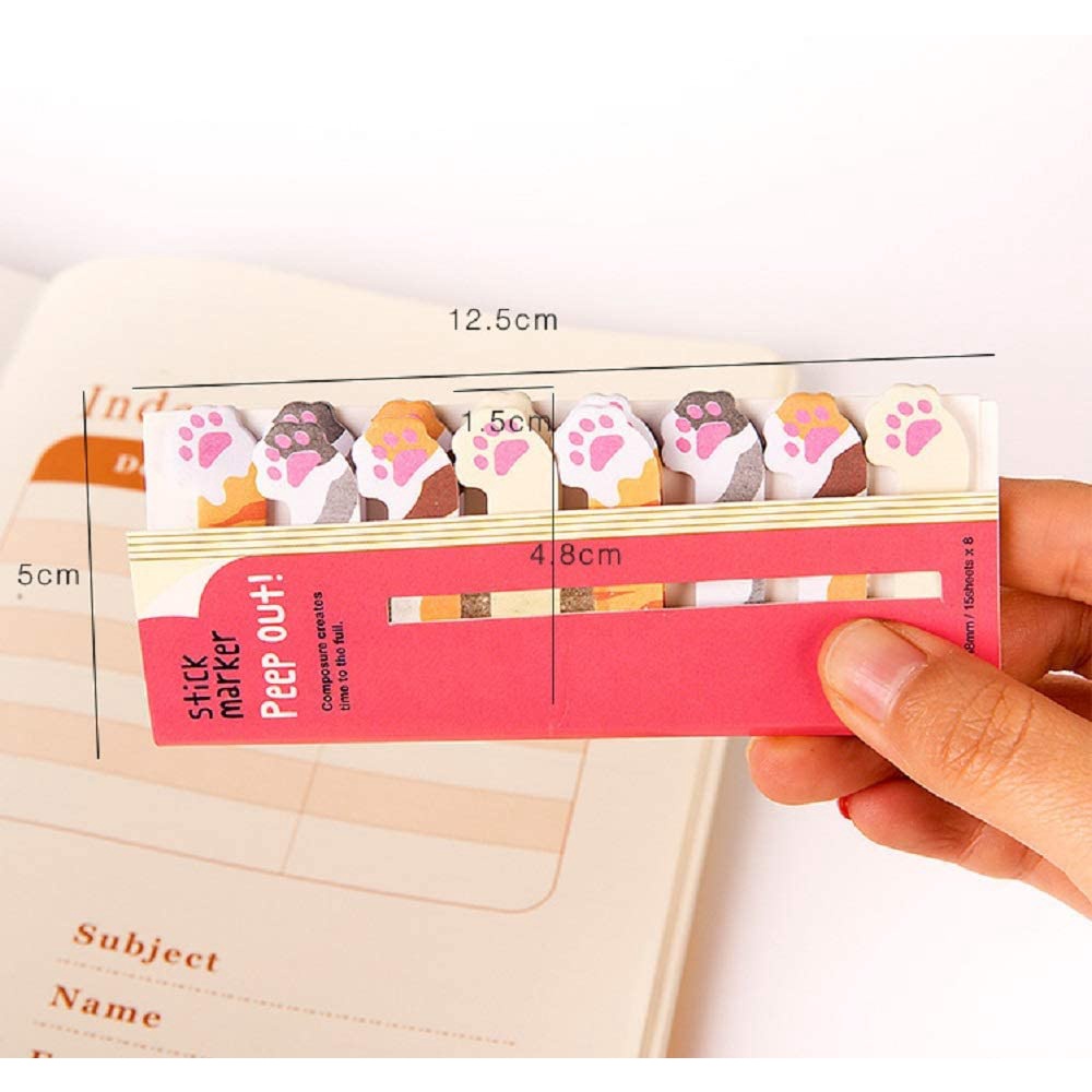 (Hàng Mới)  120 Tờ Sticky Note Hình Động Vật Đáng Yêu Giấy Nhớ Ghi Chú Đánh Dấu Tab Phân Trang