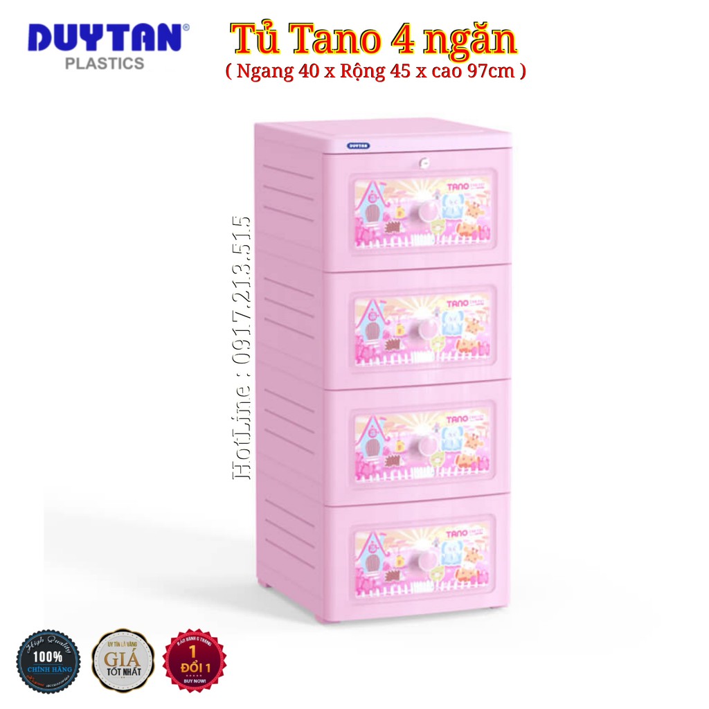 Tủ Nhựa Duy Tân Tano 4 NGĂN - NHIỀU MÀU