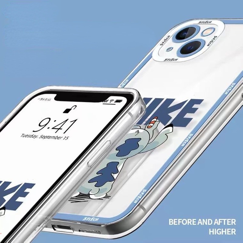 Ốp Điện Thoại Silicone Mềm Trong Suốt In Hình Stitch Hoạt Hình Cho Iphone 13 12 11 Pro MAX X XS MAX XR 6 7 8 Plus