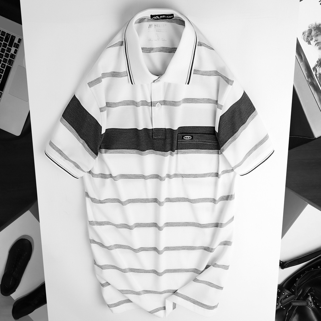 Áo thun nam trung niên ngắn tay có cổ vải cotton đẹp loại áo thun ngắn tay trung niên có túi - áo thun nam tặng Ba
