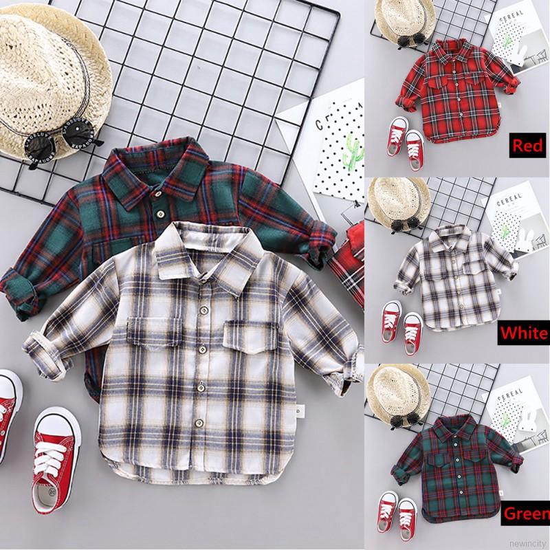 Áo sơ mi dài tay họa tiết kẻ sọc phong cách Hàn Quốc thời trang cho bé trai