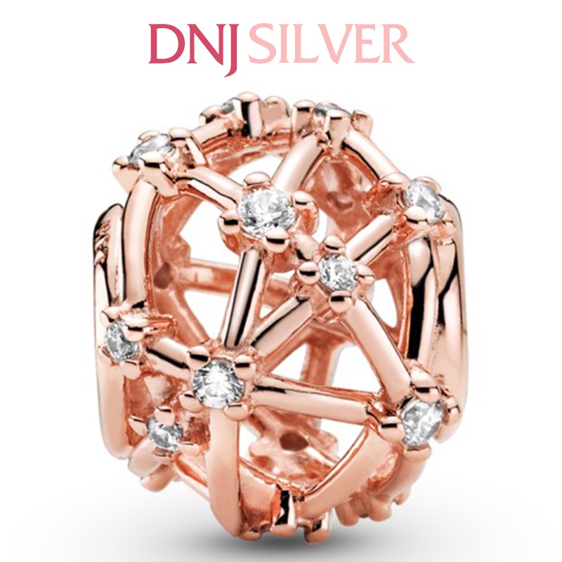 Charm bạc 925 cao cấp, hàng chuẩn bạc - Charm Openwork Star Constellations thích hợp để mix vòng tay charm - DN164