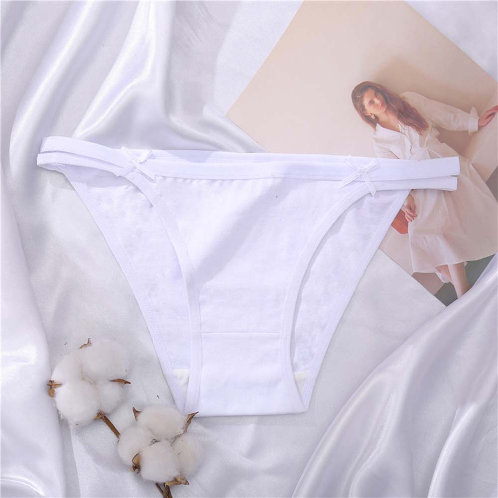 Quần Lót Cotton Không Đường May Lưng Thấp Đính Nơ Nhiều Màu Sắc Gợi Cảm Cho Nữ | BigBuy360 - bigbuy360.vn