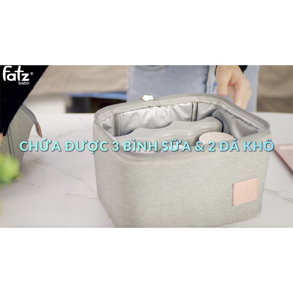 [Chính Hãng] Balo bỉm sữa có kết hợp túi bảo quản bình sữa - Multifit - Fatzbaby - FB2020SL