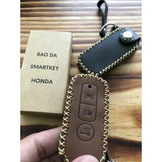 Bao da cao cấp remote smartkey ( smart key ) honda