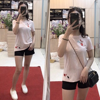Áo phông thêu hoạ tiết 4 màu
