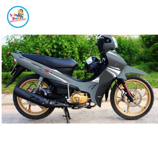 Tem xe jupiter ZR dán xe xám xi măng