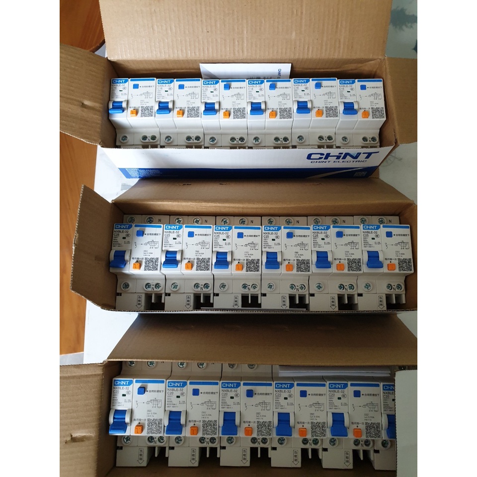 Áp tô mát chống giật NXBLE 1P+N 16A, 20A, 25A, 32A, 40A, 63A, 100A