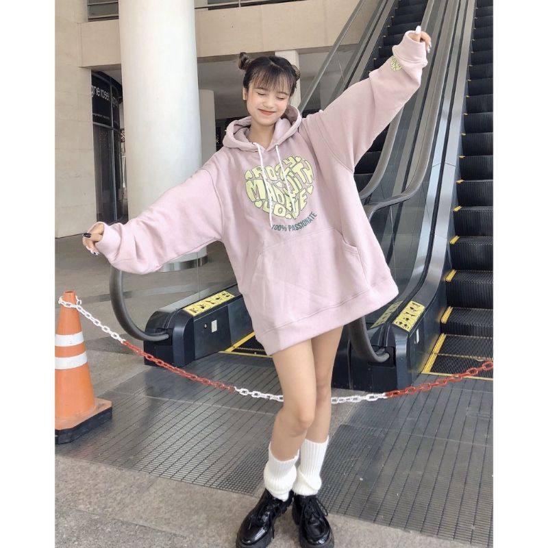 Áo khoác hoodie form rộng ROPI ulzzang