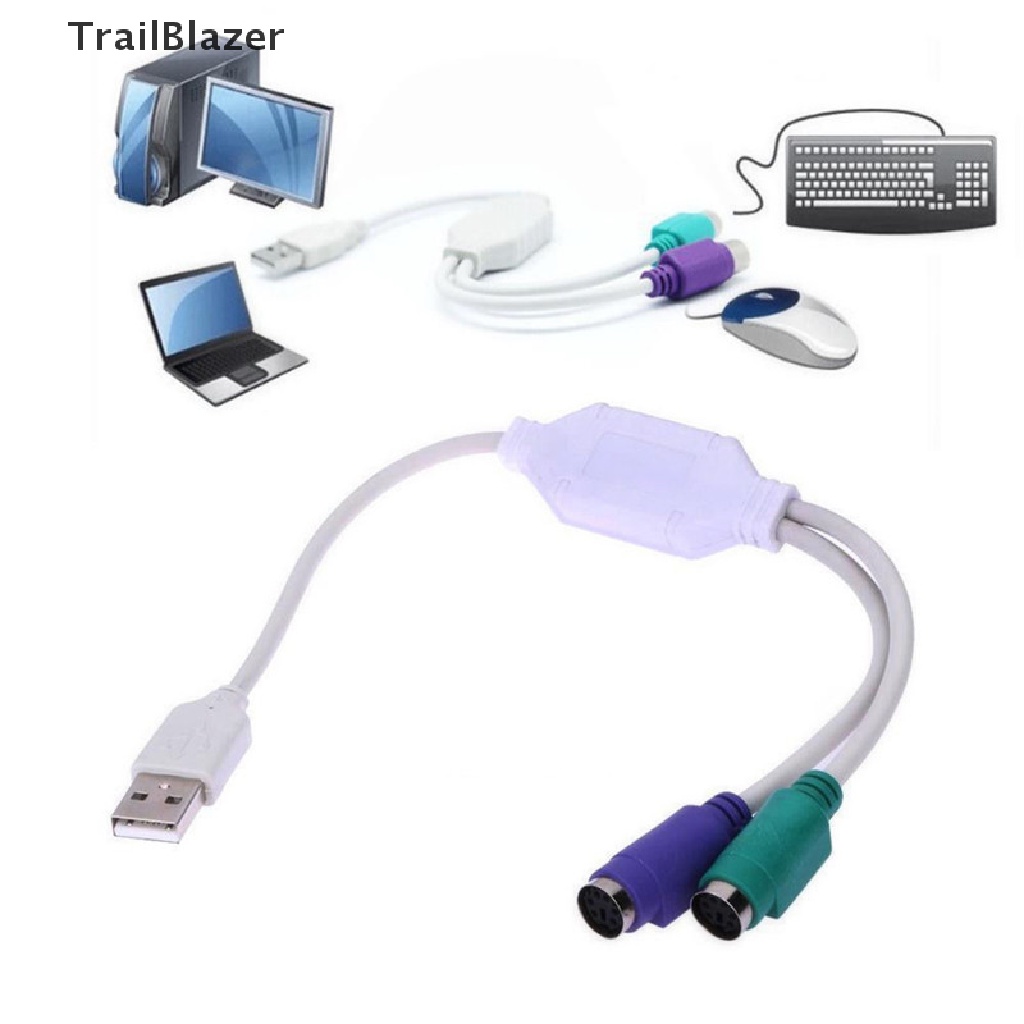 Dây Cáp Nối Chuột Và Bàn Phím Máy Tính Cổng Usb Sang Ps2 Usb-To-Ps2