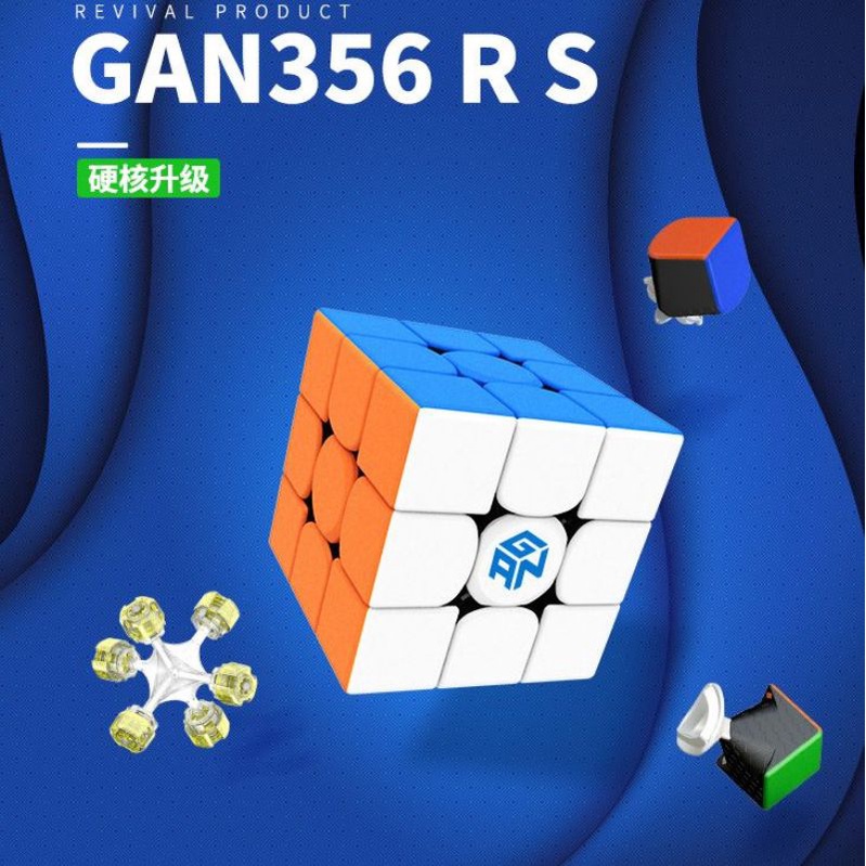 Rubik 3x3 Gan 356 RS Thường / Có Nam Châm N50 N52 Stickerless - Gan RS Mod Nam Châm