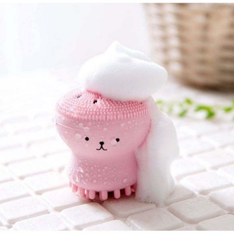 cọ rửa mặt bạch tuộc