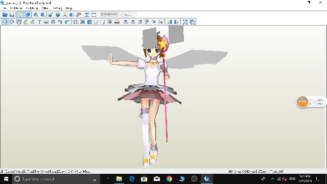 Mô hình giấy anime girl  Sakura Kinomoto