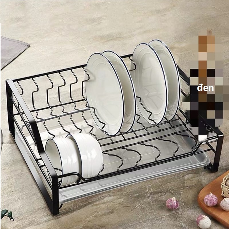 Kệ bếp để chén inox, bao gồm khay nhựa hứng nước