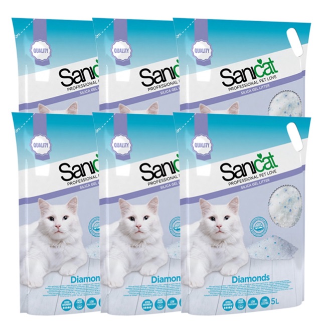 Cát thuỷ tinh cho mèo (Sani) 5lit