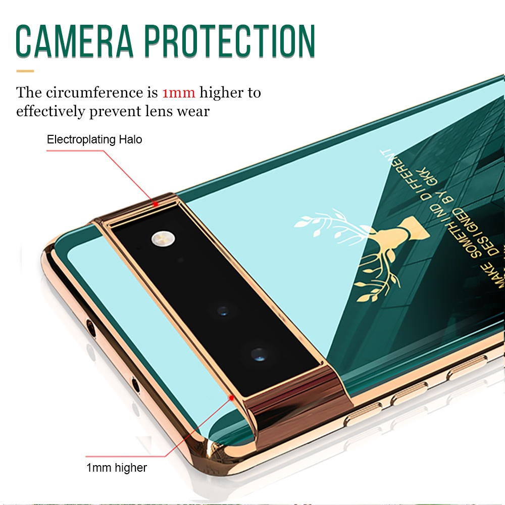 Ốp Điện Thoại Silicone Mềm Mạ GKK Họa Tiết Hươu Chống Va Đập Cho Google Pixel 6 Pro Google Pixel 6 Pro