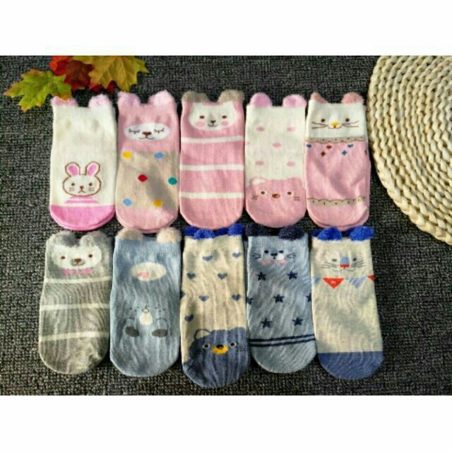 Sét 5doi tất tai gấu cho bé