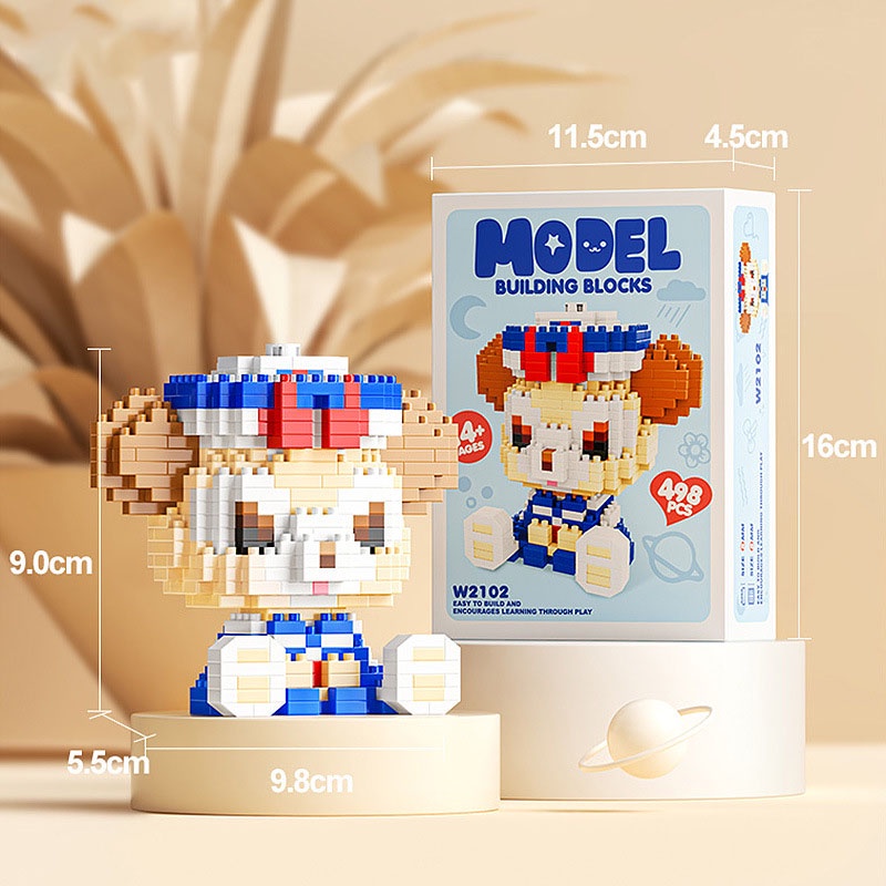 Bộ đồ chơi lắp ráp lego disney nhân vật hoạt hình, lego vịt donald, lego chuột mickey dễ thương nhiều màu sắc