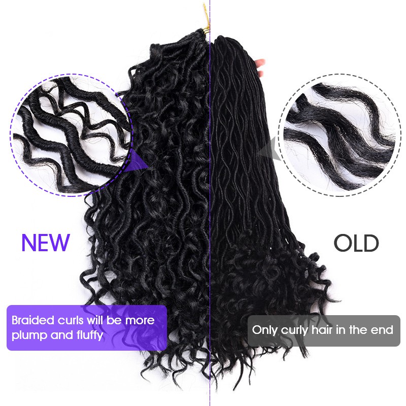 Synthetic Hair Soft Braiding Hair Hair Extension Rock Cosplay Wig Reggae Braiding Fashion Dreadlocks Handmade Crochet Twist