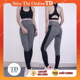 Bộ đồ tập gym yoga aerobic thể dục dưỡng sinh có mút -hàng hiệu cao cấp - giá rẻ - Quần dài áo croptop đẹp dành cho nữ