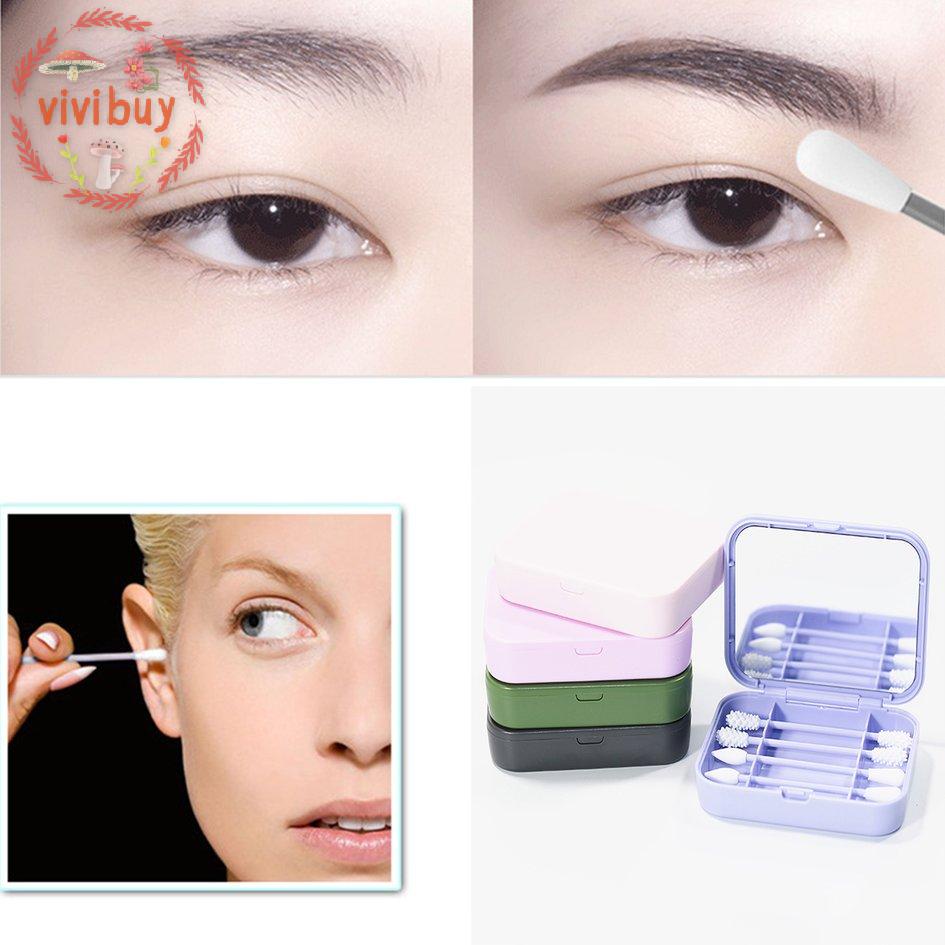 Hộp tăm bông cotton trang điểm có thể tái sử dụng kèm hộp đựng
 | BigBuy360 - bigbuy360.vn