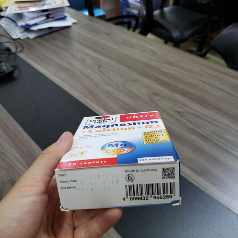 Viên uống bổ sung Canxi phòng ngừa loãng xương Doppelherz Magnesium hàng nhập khẩu Đức | BigBuy360 - bigbuy360.vn