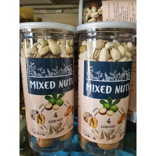 Hạt dinh dưỡng còn VỎ mix 4 vị hũ 500gr tốt cho sức khỏe