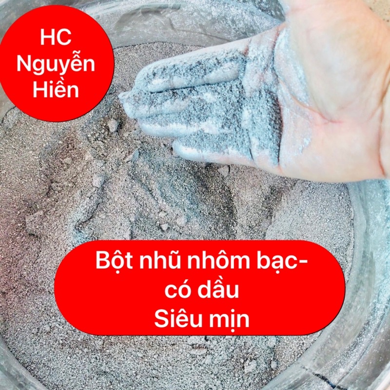 500g bột nhũ bạc, siêu mịn, nhũ nhôm bạc