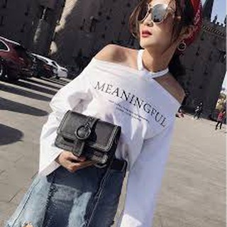 Túi da mềm khóa cài dây xích BO90