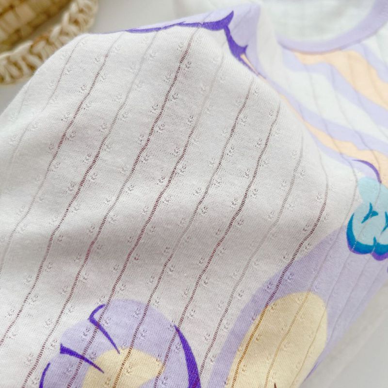 Set Đồ 2 Món Phối Quần Short Vải Cotton Thời Trang Xinh Xắn Dành Cho Bé