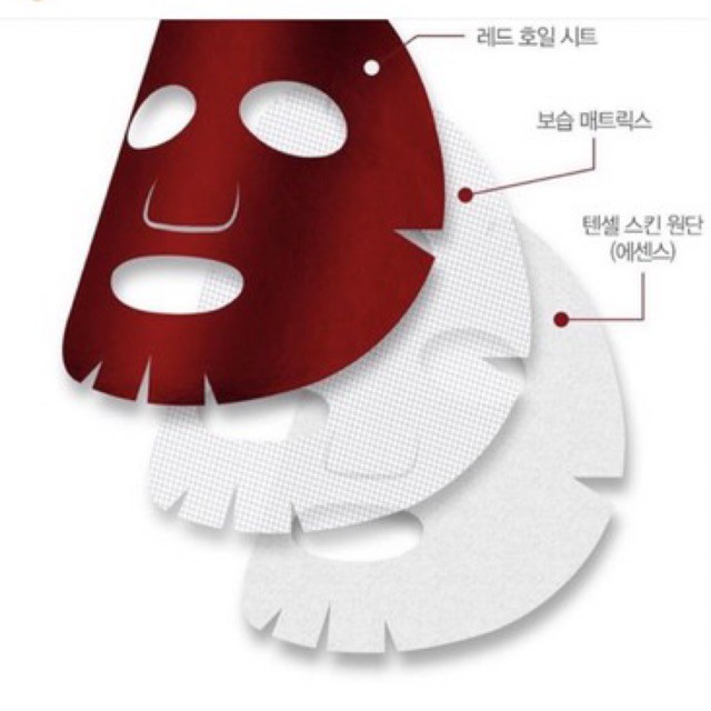 Mặt nạ đỏ nhân sâm YADAH RED ENERGY MASK