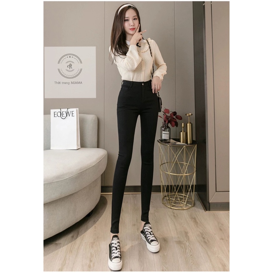 Quần Legging  Hàn Quốc cạp khóa vải đẹp  mềm mịn có  4 túi