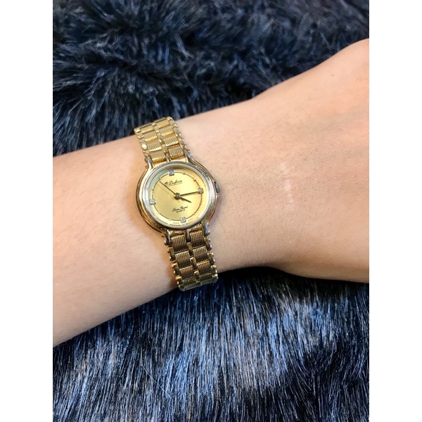 ⌚⌚(Đồng hồ Nữ si- 2nd Thuỵ Nhật)- Đồng hồ dây kim loại mặt tròn hiệu Dufont nữa si Nhật mặt tròn dễ thương