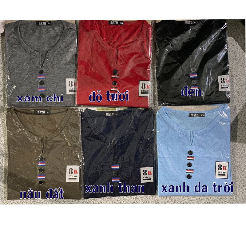 Áo thun nam TN33 cổ kiểu sợi tre đẹp | BigBuy360 - bigbuy360.vn