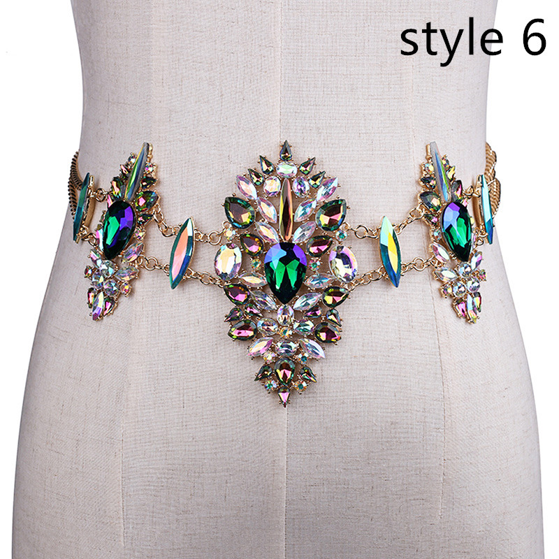 Crystal Bodychain Summer Beach Sexy Bikini Body Jewelry for Women Long Rhinestone Pendant Necklace | BigBuy360 - bigbuy360.vn