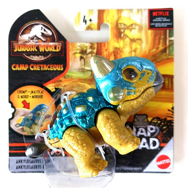 Mattel Jurassic World 2 bộ phim Cùng một đoạn Màu xanh da trời mô phỏng Mini Yêu thích khủng long mô hình Đồ chơi con trai