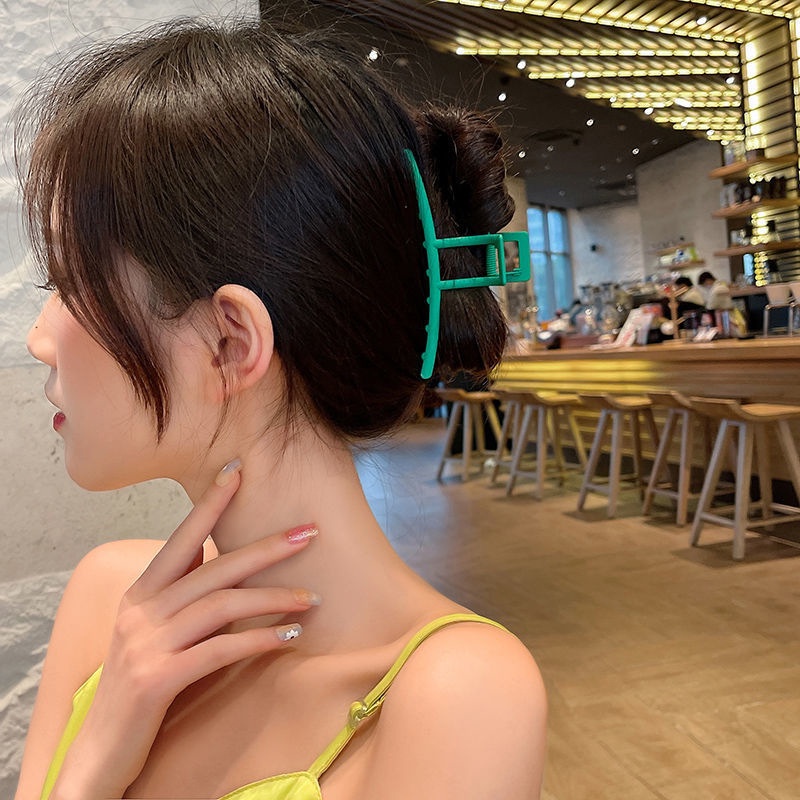 (0504) Kẹp Tóc Xanh Lá Cây Hàn Quốc Cá Tính