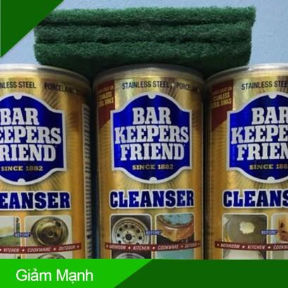 [Cực Hot] Bột làm sạch thần thánh - Bar keepers friend - sạch kính, vòi, xoong nồi, vết ố,...