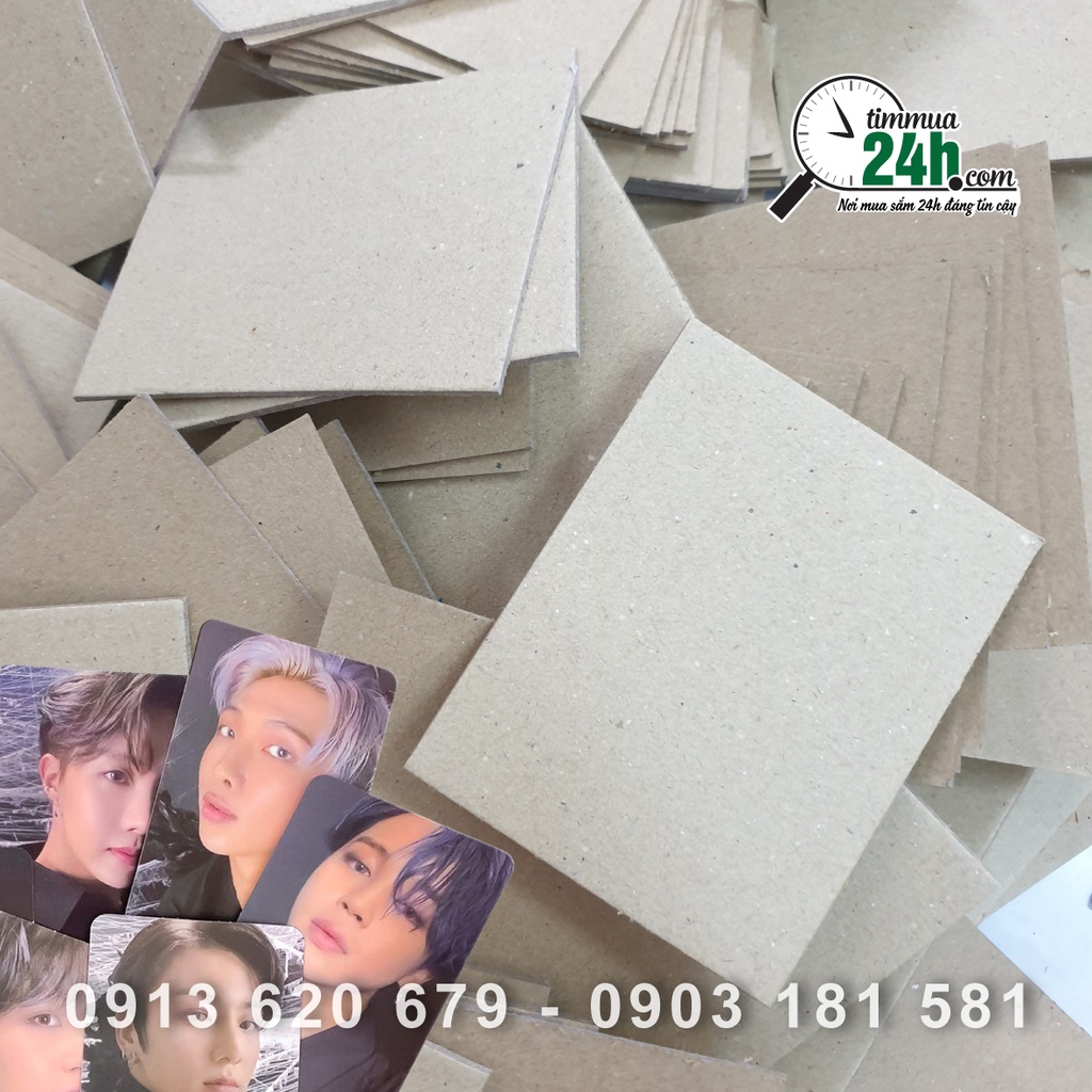 Carton 100 tấm A7 10.5cm x 7.5cm, 3 lớp làm bìa sổ tay, sổ note, gói card thần tượng, đồ handmade