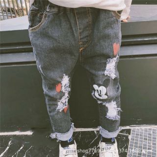 Quần bò mickey cho bé