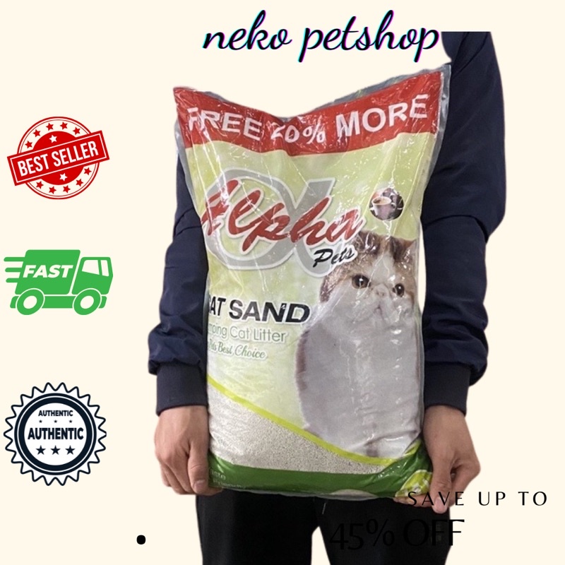 12kg cát vệ sinh cho mèo alpha pets 12kg siêu lớn tiết kiệm