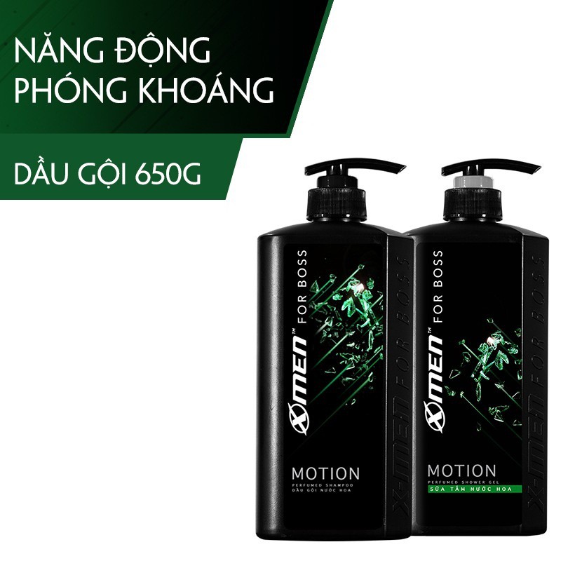 Dầu gội nước hoa XMEN for boss Motion 650g