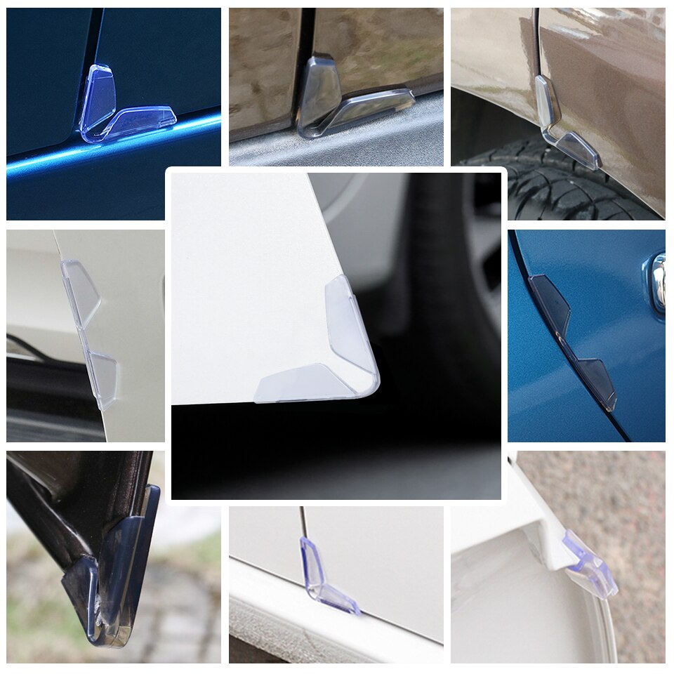 Set of 4 PVC Anti-Collision Door Border Stickers For BMW Audi