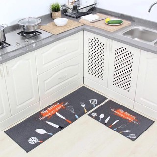 Bộ 2 thảm 3d chống trượt chất liệu len xù