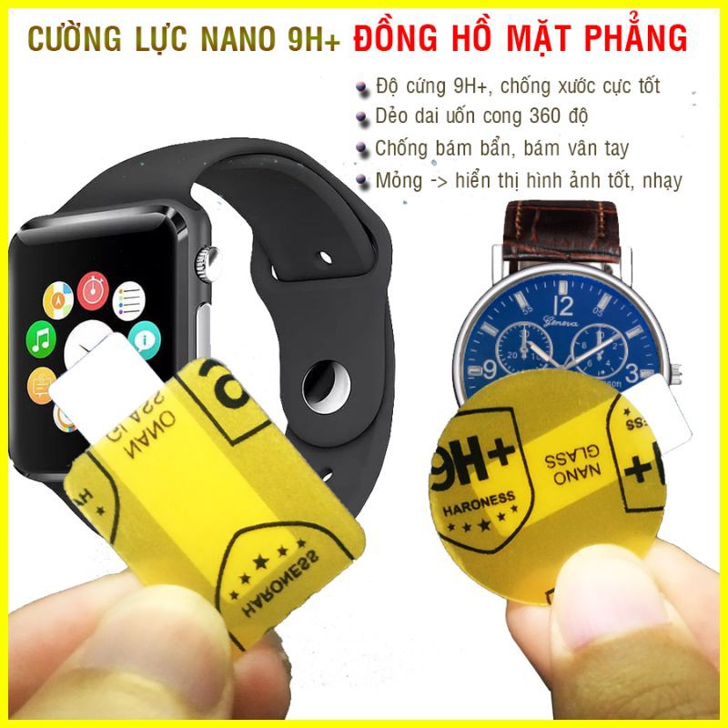 Dán cường lực nano cho nhiều dòng đồng hồ, smartwatch