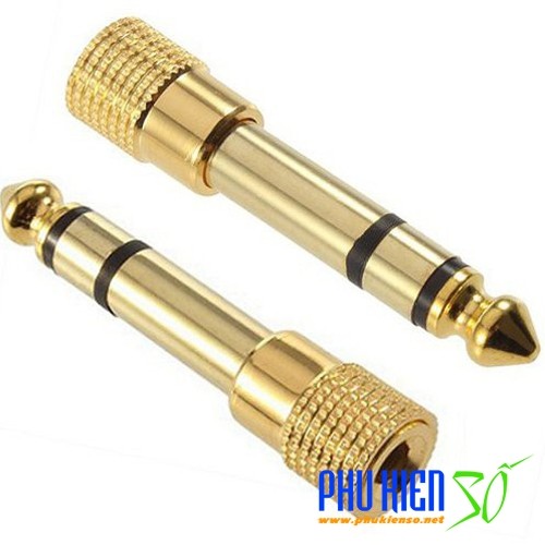 Jack chuyển từ 6ly sang 3.5 mm Stereo cao cấp, cắm được tất cả tai nghe và các thiết bị âm thanh