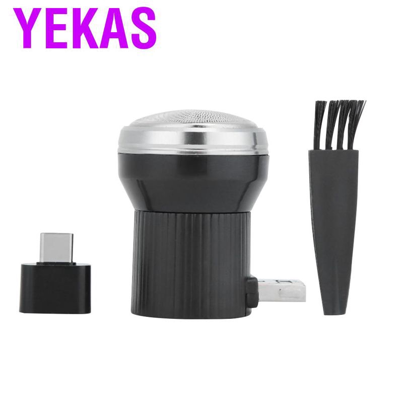 (hàng Mới Về) Máy Cạo Râu Yekas Mini Kết Nối Usb Cho Nam Giới