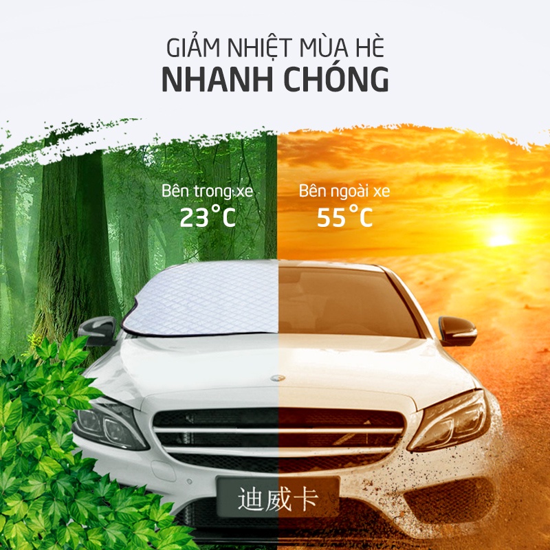 Tấm che chống nắng SOEASY cách nhiệt tuyệt đối cho kính trước ôtô EX016